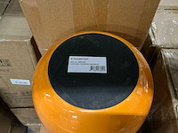 Partij pot bo metal h26cm orange planter kirk (28x) - afbeelding 2 van  4
