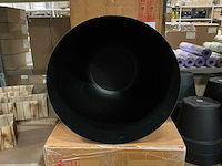 Partij pot bo metal h31cm orange planter kirk (24x) - afbeelding 3 van  5