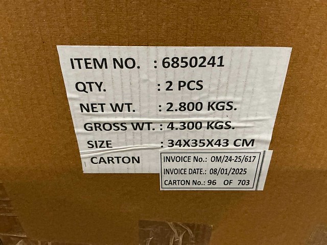 Partij pot bo metal h31cm orange planter kirk (24x) - afbeelding 5 van  5