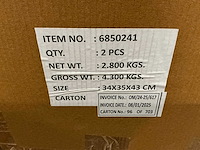 Partij pot bo metal h31cm orange planter kirk (24x) - afbeelding 5 van  5