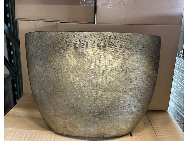 Partij pot boat olive 36 mira gold 51,5/30x16/14x37cm (28x) - afbeelding 1 van  5