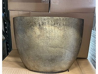 Partij pot boat olive 36 mira gold 51,5/30x16/14x37cm (28x) - afbeelding 1 van  5