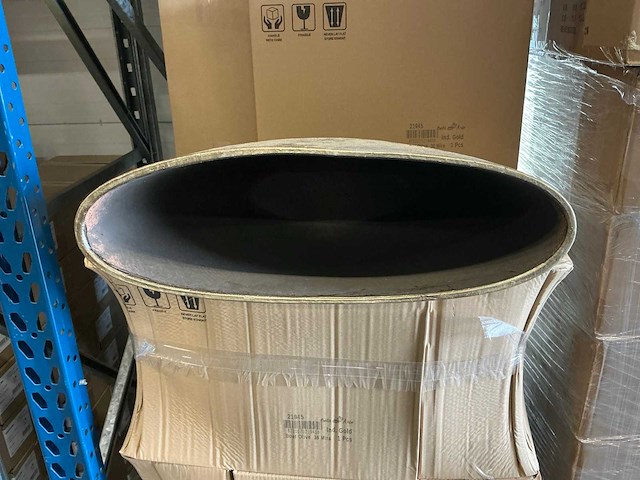 Partij pot boat olive 36 mira gold 51,5/30x16/14x37cm (28x) - afbeelding 2 van  5