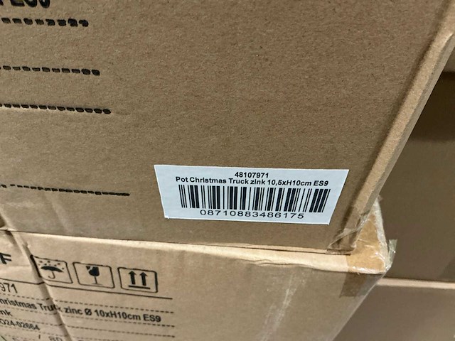 Partij pot christmas truck zinc ø10xh10cm es9 (1600x) - afbeelding 5 van  6