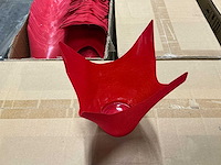 Partij pot cover star shape (pet) d6,9xh17,9cm red (24000x) - afbeelding 2 van  5
