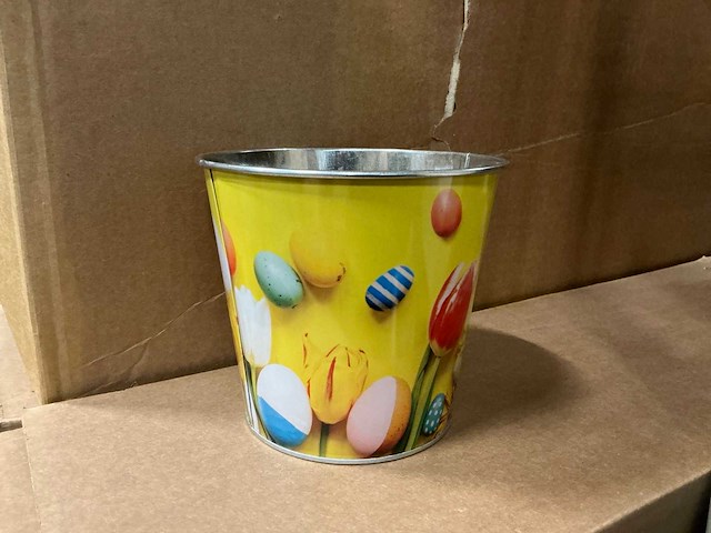 Partij pot flowering easter zinc ø13,3xh12,3cm es12 (240x) - afbeelding 1 van  6