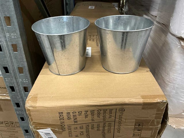 Partij pot oxford zinc ø15,5xh13,5cm (1200x) - afbeelding 1 van  5