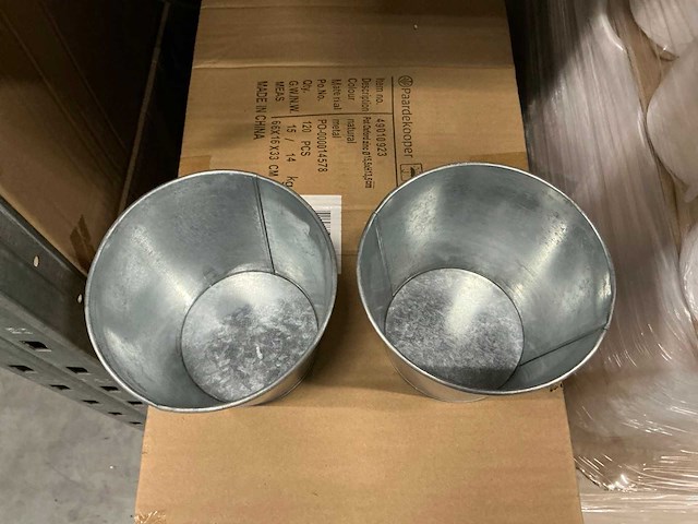 Partij pot oxford zinc ø15,5xh13,5cm (1200x) - afbeelding 2 van  5