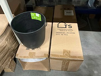 Partij pot palermo zwart d23xh22cm (20x) - afbeelding 3 van  4