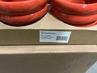 Partij pot ribbed d11,5/h8,5cm orange es99 dolomite (1080x) - afbeelding 1 van  3