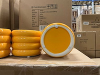 Partij pot ribbed d11,5/h8,5cm yellow dolomite (1080x) - afbeelding 3 van  5