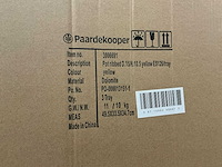 Partij pot ribbed d15/h10,5cm yellow dolomite (432x) - afbeelding 5 van  5