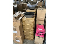 Partij pot soof plastic ribbed 36x15x14cm blue (208x) - afbeelding 3 van  3