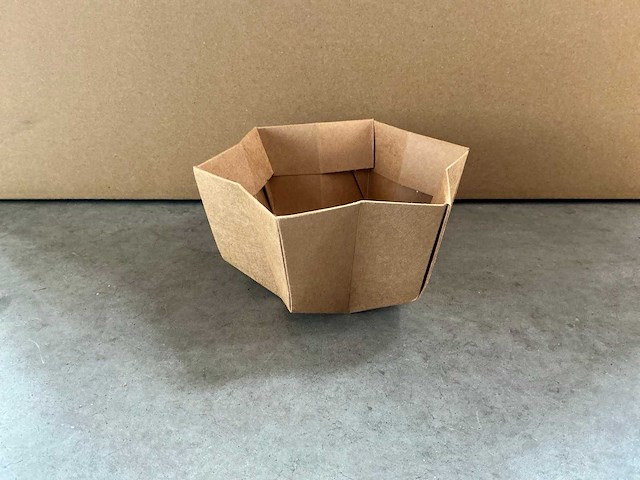 Partij potcovers kraft 16/16x7.5/7.5x8.5cm (880x) - afbeelding 1 van  6