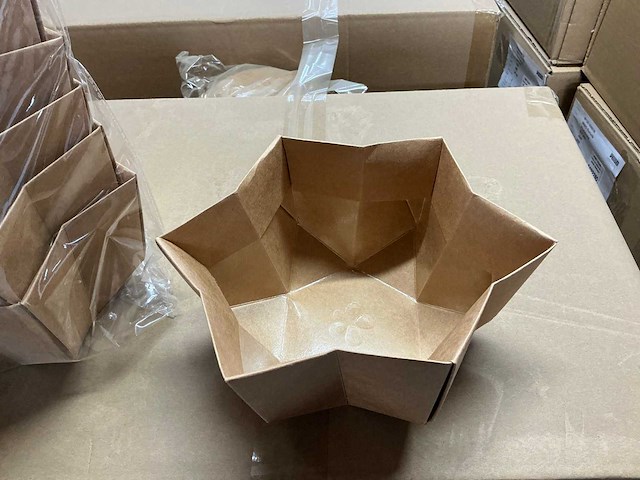 Partij potcovers kraft 20/20x10/10x11,5cm (480x) - afbeelding 2 van  6