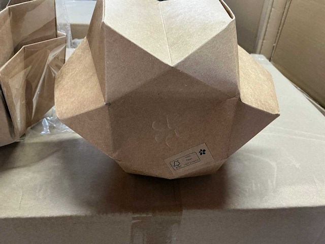 Partij potcovers kraft 20/20x10/10x11,5cm (480x) - afbeelding 3 van  6