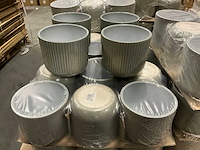 Partij potten azalia ribbel d.14/h.12cm donkergroen (264x) - afbeelding 2 van  6