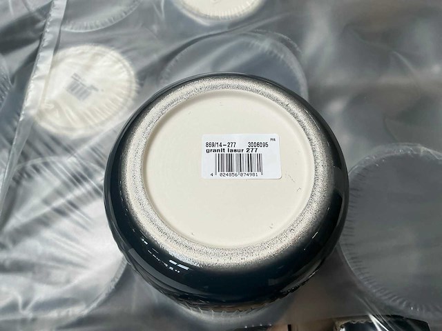 Partij potten azalia ribbel granit lasur 277 h12xø14cm (168x) - afbeelding 3 van  3