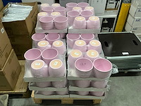 Partij potten basel hellrosa matt h15,5xø16cm (112x) - afbeelding 1 van  1