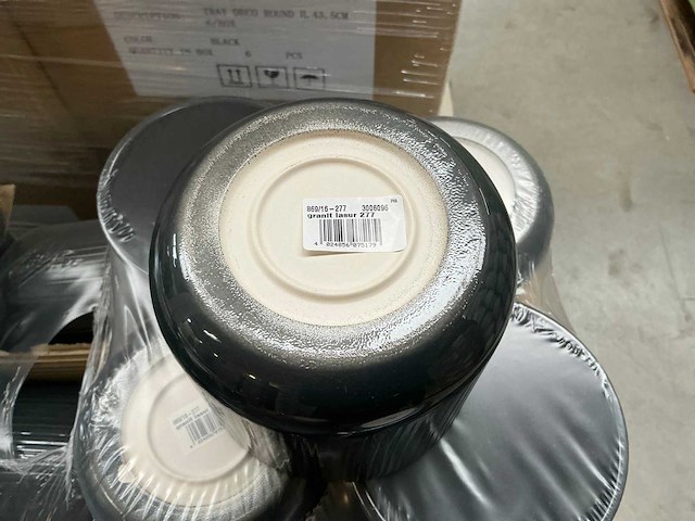 Partij potten granit lasur 277 h13,5xø15,5cm (76x) - afbeelding 2 van  2