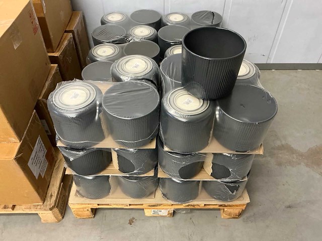 Partij potten granit lasur 277 h17,5xø19,5cm - afbeelding 4 van  4