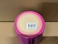 Partij potten lisa konisch glimmend fuchsia h13xd14cm (288x) - afbeelding 2 van  3