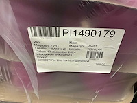 Partij potten lisa konisch glimmend fuchsia h13xd14cm (288x) - afbeelding 3 van  3