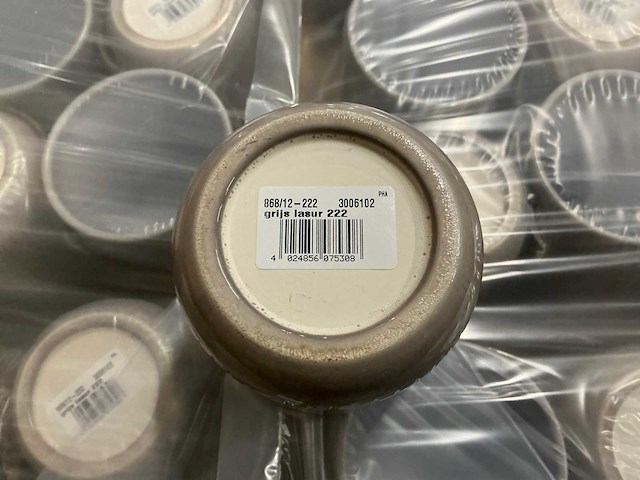 Partij potten orchidee ribbel d.10,5/h.11cm grijs (480x) - afbeelding 5 van  5