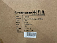 Partij potten ribbed d11,5/h8,5cm green es99/tray dolomite (504x) - afbeelding 7 van  7