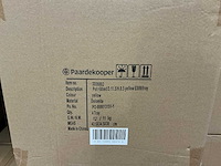 Partij potten ribbed d11,5/h8,5cm yellow es99/tray dolomite (503x) - afbeelding 6 van  6