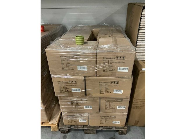 Partij potten ribbed d7,8/h6,5cm green es5.512/tray dolomite (864x) - afbeelding 2 van  6