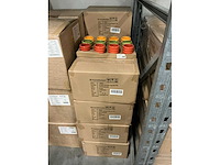 Partij potten ribbed d7,8/h6,5cm green/orange/yellow dolomite (468x) - afbeelding 2 van  6