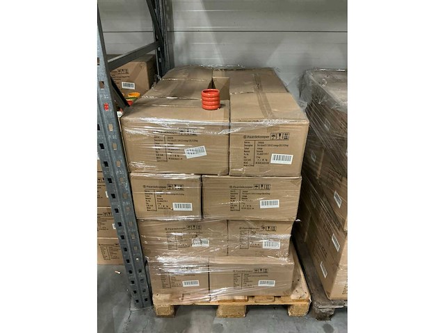 Partij potten ribbed d7,8/h6,5cm orange es5.512/tray dolomite (864x) - afbeelding 2 van  6