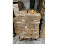 Partij potten ribbed d7,8/h6,5cm yellow es5.512/tray dolomite (864x) - afbeelding 2 van  7