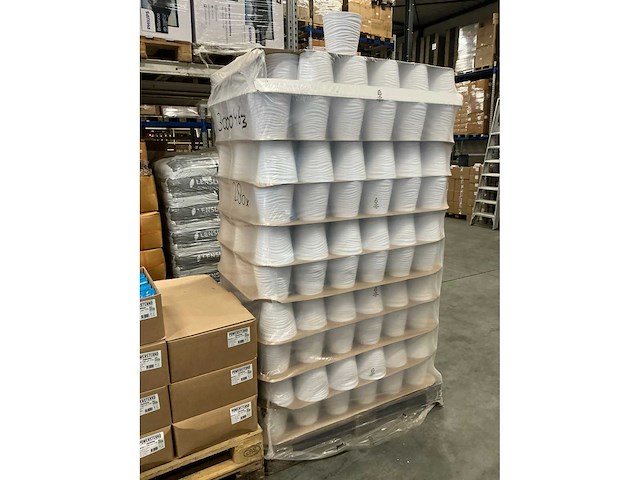 Partij potten sonora d19/h18cm mat wit (280x) - afbeelding 2 van  4