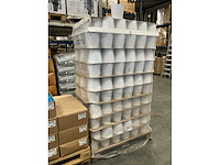 Partij potten sonora d19/h18cm mat wit (280x) - afbeelding 2 van  4