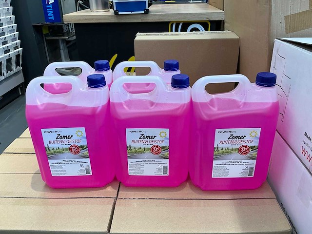 Partij power oil zomer ruitenvloeistof 5l (80x) - afbeelding 1 van  3