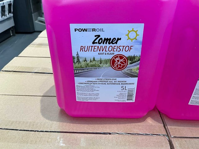 Partij power oil zomer ruitenvloeistof 5l (80x) - afbeelding 2 van  3
