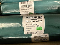Partij powersterko 70x110cm t70 afvalzakken blauw (36x) - afbeelding 2 van  4