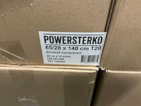 Partij powersterko afvalzakken transparant 65/28x140cm t20 (160x) - afbeelding 3 van  3