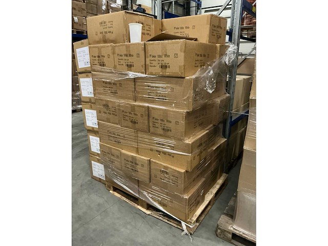 Partij pp bekers 1000cc white (8250x) - afbeelding 2 van  5