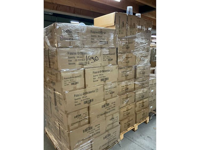 Partij pp bekers 480cc transparant & 1000cc + deksels met kruis (16000x) - afbeelding 2 van  8