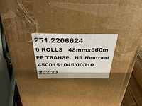 Partij pp transparant nr neutraal 48mmx660m (102x) - afbeelding 2 van  2