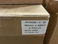 Partij pp/trans 48mmx990m rollen tape (88x) - afbeelding 3 van  3