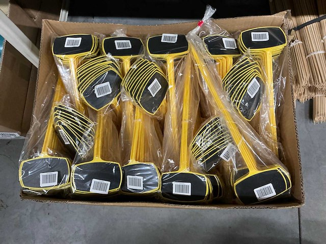 Partij price labels 35cm yellow+black (750x) - afbeelding 1 van  4