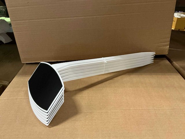 Partij price labels 45cm white/black (460x) - afbeelding 1 van  5