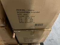 Partij price labels 45cm white/black (460x) - afbeelding 5 van  5