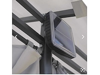 Partij prieel vernazza + ledverlichting + schaduwdoeken grijs 300x400x265cm (12x) - afbeelding 11 van  11