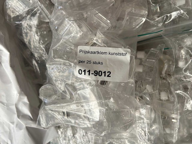 Partij prijskaartklemmen kunststof - afbeelding 3 van  3