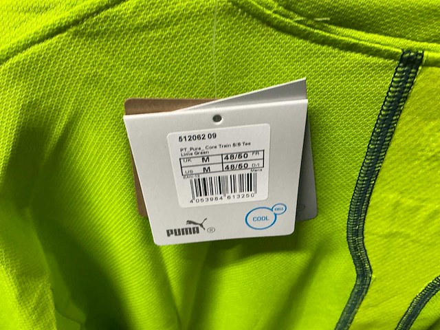 Partij puma shirts lime green (49x) - afbeelding 2 van  4